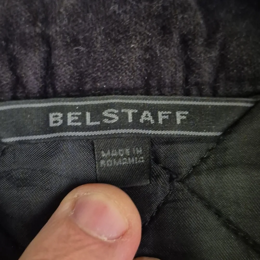 BELSTAFF Romania Black Quilted Sz 54 XL Mens Hunting Style‎ Full Button Vest